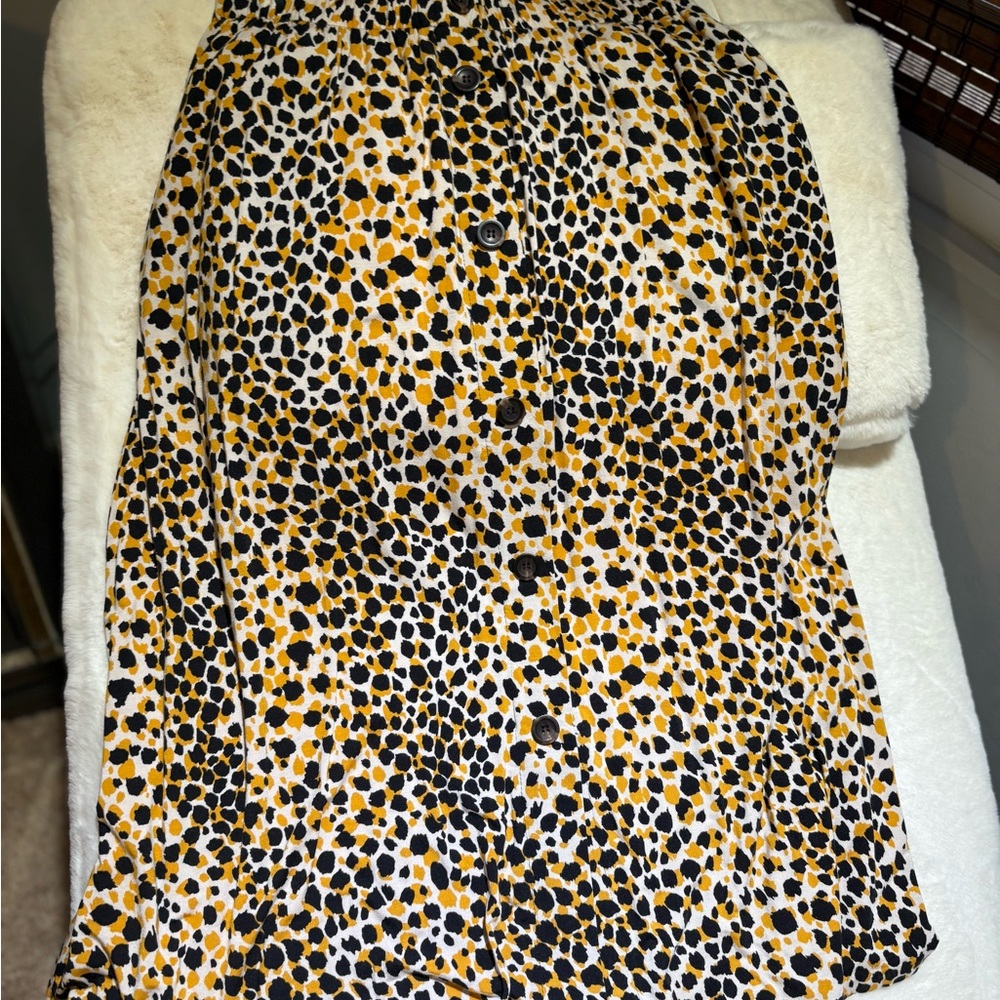 Ann Taylor Leopard Print Maxi Skirt